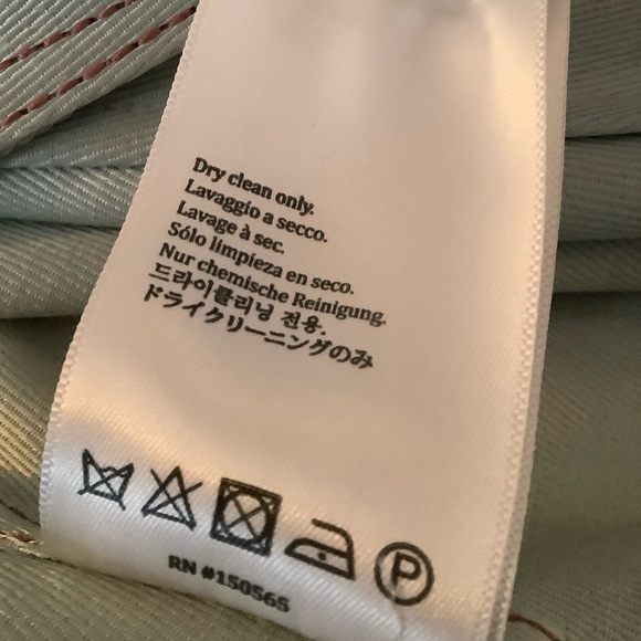 SIES MARJAN Rare NWT Seafoam Satin Trench Coat S - Picture 7 of 10